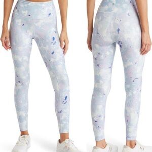 Wildfox Watercolor Tie Dye High Rise Leggings Pastel Athletic Size M NWT
